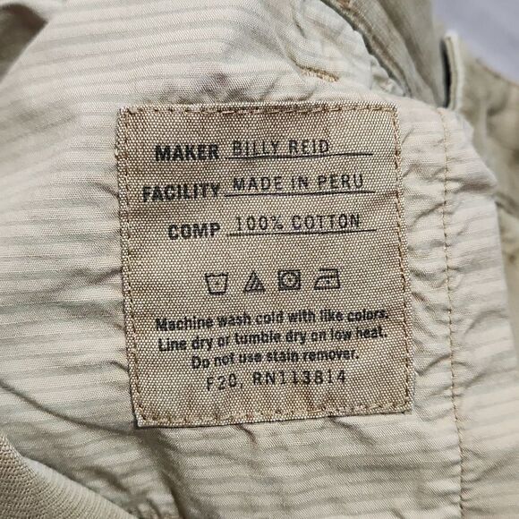 EUC Billy Reid Olive Cotton Cuffed Cropped Wide Leg Pants SOLD OUT - Picture 11 of 13